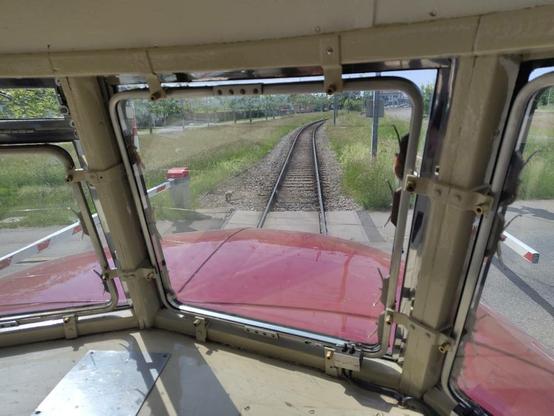 Blick aus dem Führerstand.