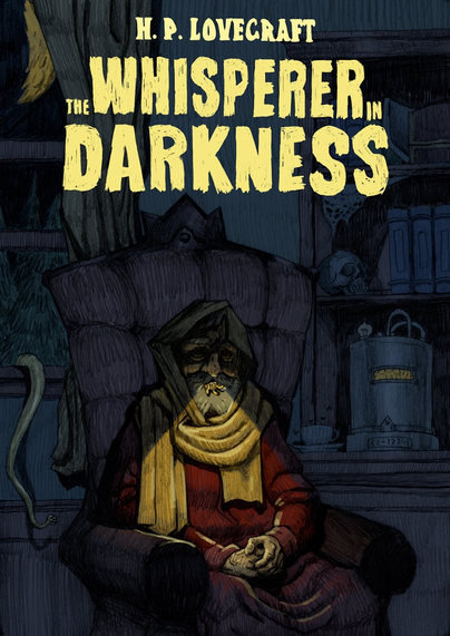 Cover for "The Whisperer in Darkness" by Alexander Moore (2016). 

https://commons.wikimedia.org/wiki/File:The_Whisperer_in_Darkness_by_Alexander_Moore.jpg
