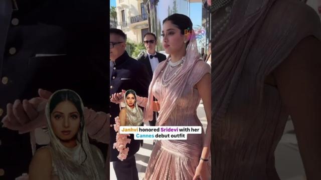 Janhvi Kapor's Cannes 2025 outfit honours her mother Sridevi