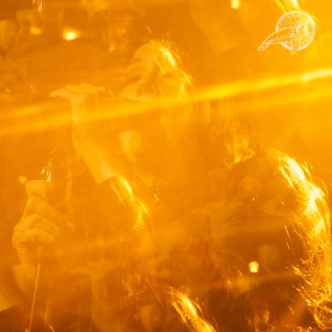 The gems im concert with heavy optical distortion