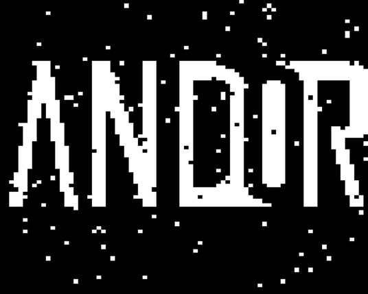 BBC Micro Bot graphics output - ANDOR (teletext version; closer to original aspect ratio)