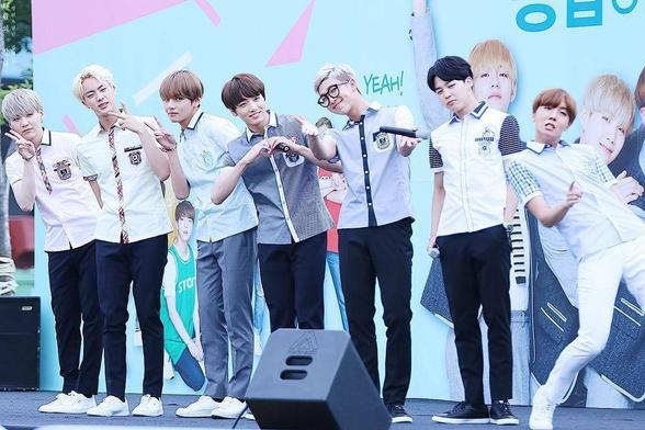 BTS @ Smart School Uniform 'Day of Family Love' - April 2016