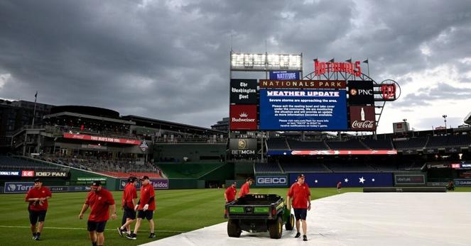 Atlanta Braves at Nationals postponed due to rain
