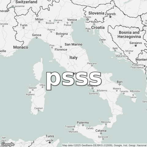 Map of Vatican City overlaid with "psss".