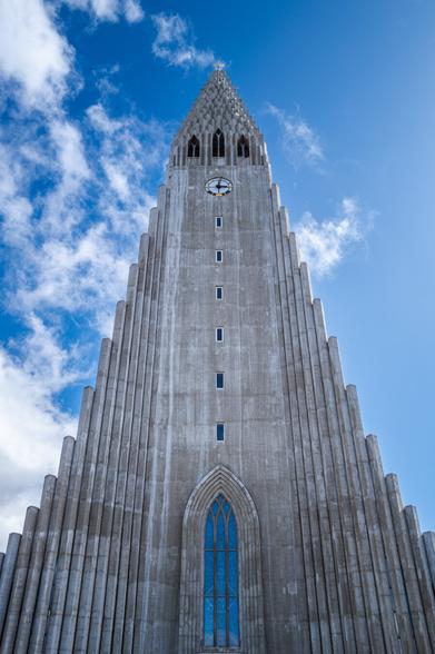 The "Hallgrímskirkja" in Reykjavík, Iceland.