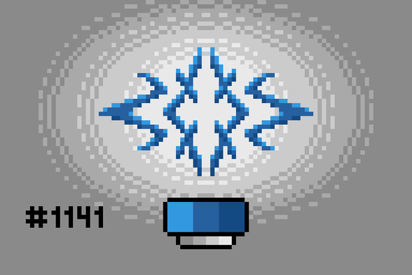 Pixel art of the Crest of Blaiddyd, a symbol from Fire Emblem Three Houses.