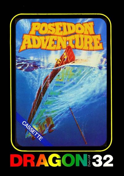 Pictures of a giant ship upside down in water with the words Poseidon Adventure
