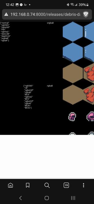 Showing the list of permitted PixelFormats for images vs canvases in love2d on a mobile browser