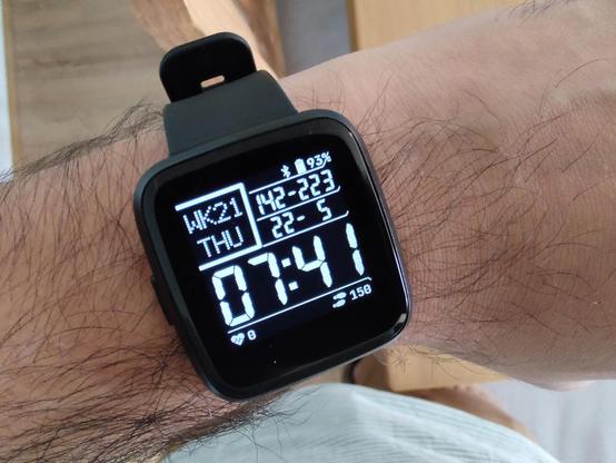 PineTime with the Casio G7710 watch face