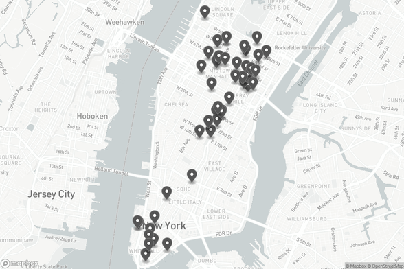 A map with locations from the WiredNYC – Certified Buildings dataset. Please visit the link for full details.