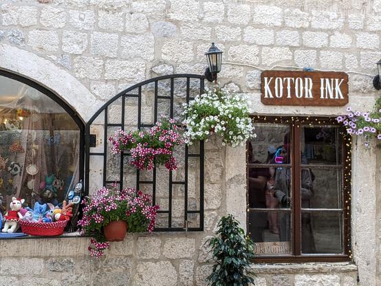An ink shop in Kotor