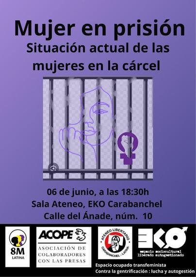 Mujer en prisión. Situación actual de las mujeres en la cárcel.