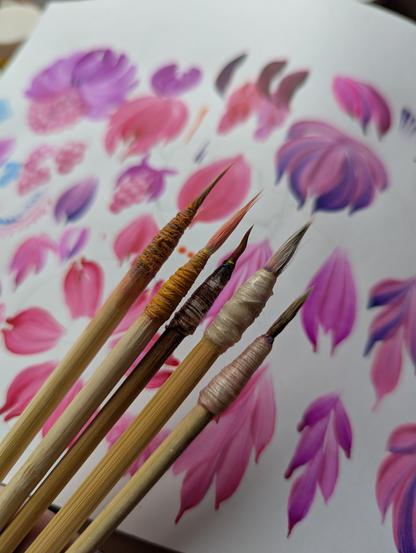 artisanal paintbrushes from cat hair