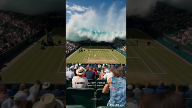 もしこれが現実だったら…メガ津波、その衝撃の瞬間！Ep.191 #usa #tennis #earthquake #tsunami