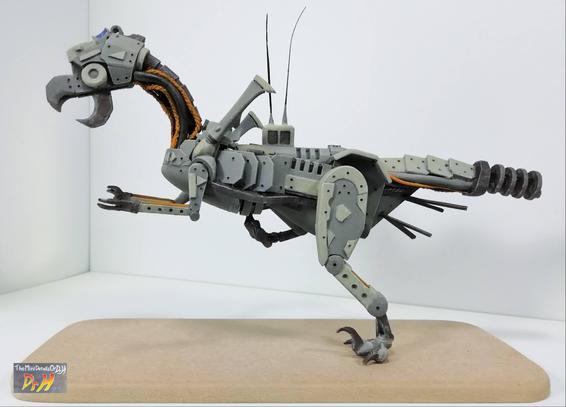 Left side of the Dino-bot.