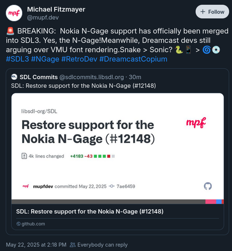 Screenshot of Bluesky link