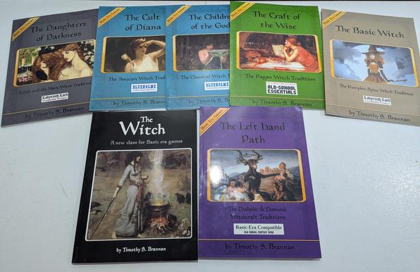 A collection of seven witch books for the Basic-era editions of D&D and various retro clones.