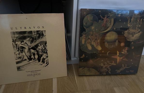 Ultravox /Love’s great adventure 12-inch maxi single & Smashing Pumpkins Mellon Collie and Infinite Sadness 4-LP box set