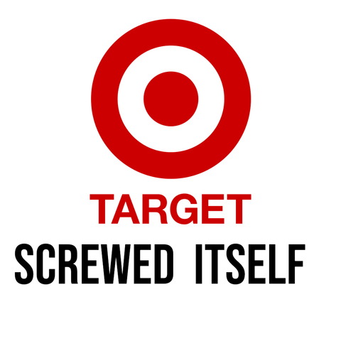 Target Logo.  Caption: Target screwed itself.