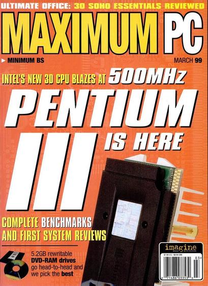 Maximum PC Issue #7 March 1999 Cover Art
