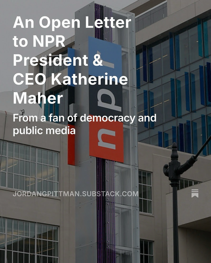 NPR sign and headquarters