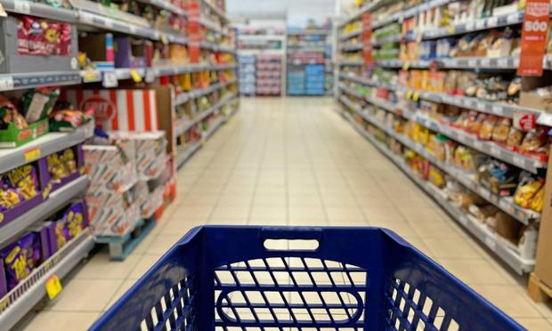 Un carro en un supermercado, en una imagen de archivo (Getty Images)