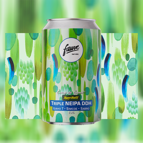 canette de bière Fauve illustrée