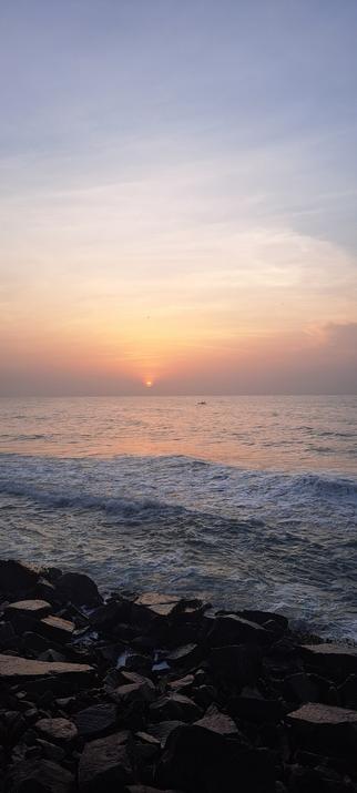 Sunrise today at the Promenade.