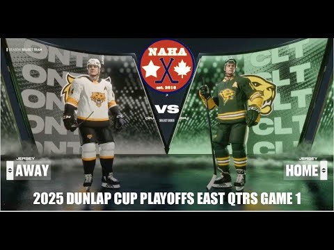 NAHA 2025 Dunlap Cup Playoffs East QF G1 - Ontario Tigers @ Charlotte Cougars