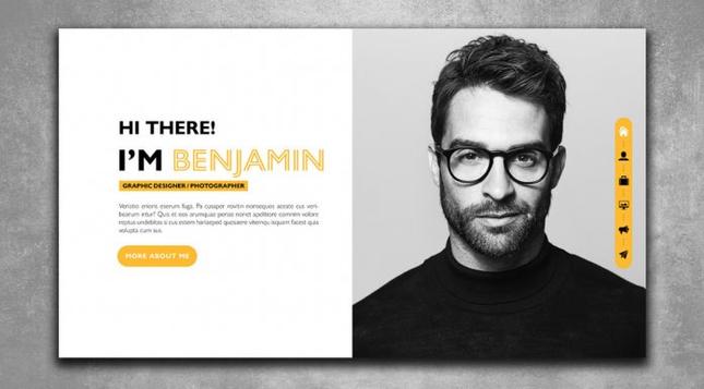Interactive PDF Resume Template for Adobe InDesign