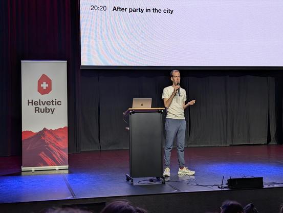 Dimiter on stage