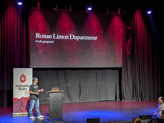 Ronan Limon Duparcmeur on the Helvetic Ruby stage