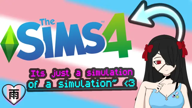 The title graphic for my Sims 4 livestream