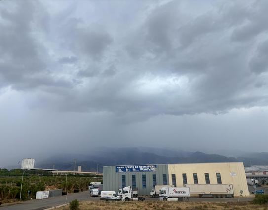Cielo nublado a punto de empezar una tormenta