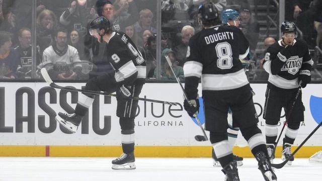 Kings rout Sharks 8-1 to set franchise record for home wins in a season with 27
