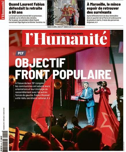 Objectif Front populaire. Une Humanité.