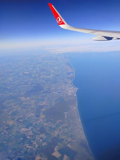 View from a flight window