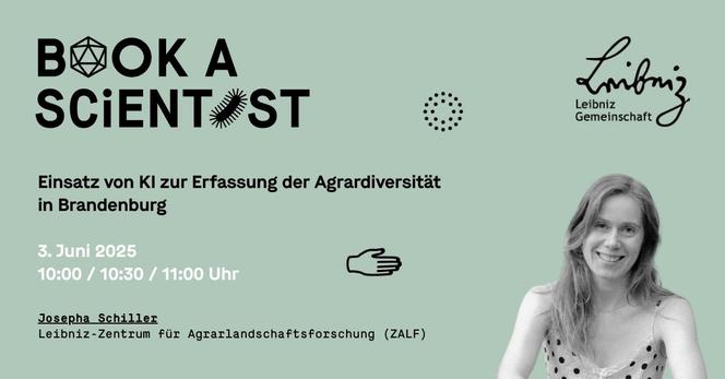 ZALF-Forscherin Josepha Schiller am 3. Juni 20205 bei Book a Scientist der Leibniz-Gemeinschaft.