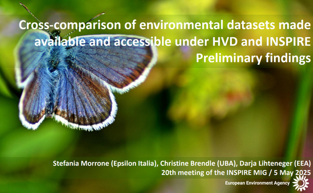 Cross-comparison of environmental datasets made available under HVD and INSPIRE - Preliminary findings