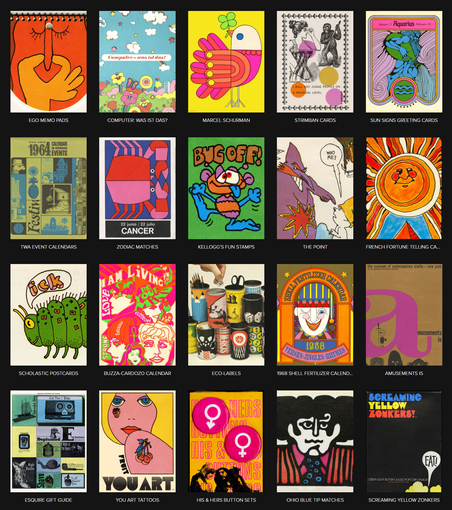 Twenty covers of Paper Curiosities and Mod Miscellanea.
