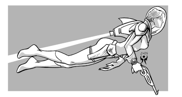 retro spacer girl