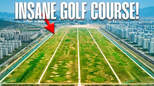 I play the WEIRDEST Golf Course in the World! (Runway-Style Course)