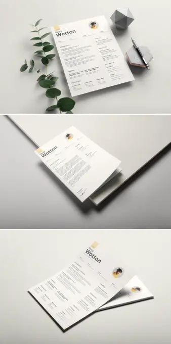 Modern CV/Resume Template by GraphicArtist for Adobe InDesign