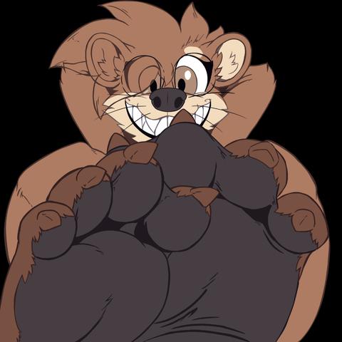Mao otter reference sheet images! Drawn by Jammer Highwind who did a lovely job on this teapot shaped otter with big webby foot paws.~