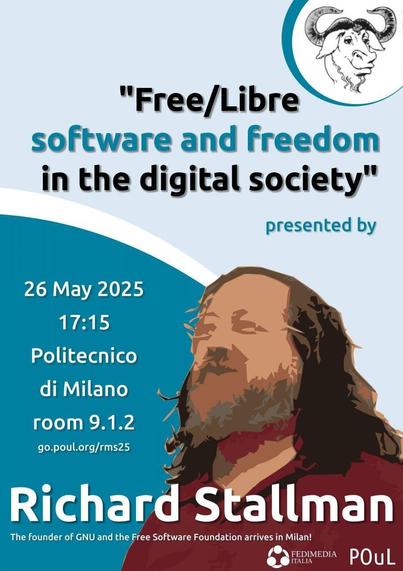 Manifesto dell'evento con foto stilizzata di Richard