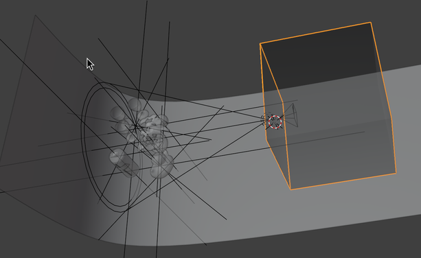 An x-ray view of the camera obscura set-up scene.