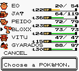 Screenshot of Pokémon Gold