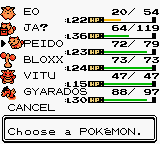 Screenshot of Pokémon Gold