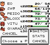 Screenshot of Pokémon Gold