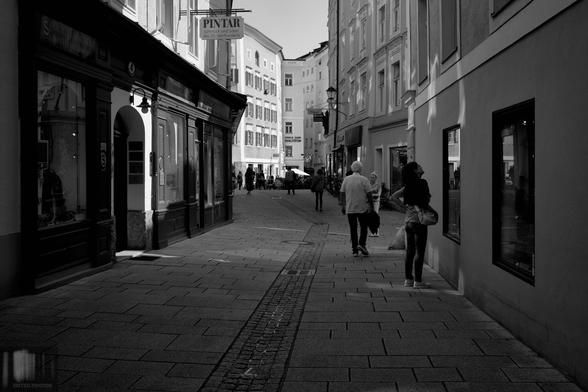 Monochrome street photography from Salzburg, Austria.